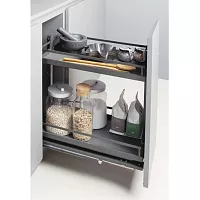 DISPENSA Junior Slim 300 мм Комплект, H640 - 728 мм, 2 полки ARENA style, цвет антрацит, Kesseböhmer