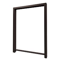 Опора для стола Ливерпуль, l.595, h.820, отделка черный бархат (матовый)+черный бархат (матовый)