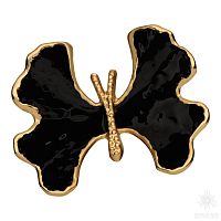KELEBEK BIG-60-BLACK PEARL Ручка кнопка, чёрный/глянцевое золото