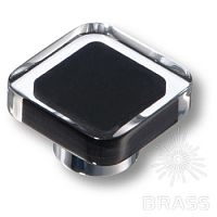 697NE Ручка кнопка квадратная модерн, черный