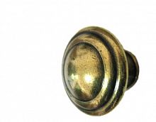 Ручка  - кнопка мебельная PO206Z30G101, состаренная бронза