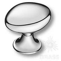 15.340.00.07 Ручка кнопка современная классика, глянцевый хром