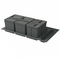 Система хранения в базу 900, H.216мм (ведра: 2х12л, 2х6л), цвет темно-серый