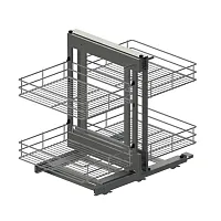 Волшебный угол MAXIMA CLASSIC Corner Comfort 800 левый, с доводчиком, графит, Rejs