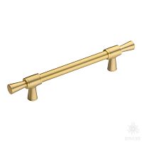 4690 0128 BB-BB Ручка рейлинг модерн, матовое золото 128 мм