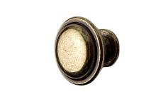 Ручка  - кнопка мебельная PO307Z28G113, сатинированная бронза