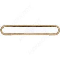 Ручка-скоба 128мм, отделка дуб + белый глянец CP.04.0128.OWG