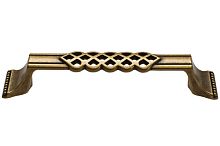 Ручка-скоба 128мм, отделка бронза 'Флоренция'