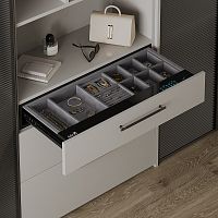 18200137 Выдвижной сейф ENIGMA с органайзером для украшений и аксессуаров, ширина 864 мм, черный/антрацит