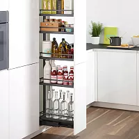 DISPENSA 90°, 250 мм Комплект Полного Выдвижения, H1600 - 2000 мм, 5 полок ARENA style, цвет антрацит, Kesseböhmer