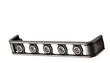 Ручка - скоба мебельная PAMAR MN2318Z128G139C101, состаренное серебро