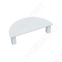 Ручка-скоба 96мм, отделка белый бархат (матовый)